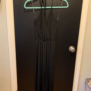 Women’s Charlotte Russe black halter jumpsuit